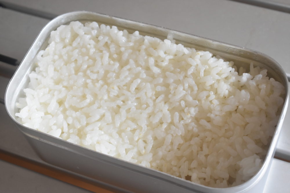蒸らしたあとはこんな感じ